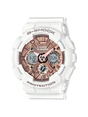 Casio G Shock Quartz Stainless Steel And Resin Casual Watch Color:White Model: Gmas120Mf7A2Cr