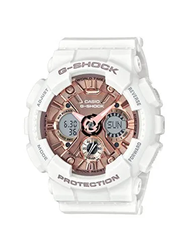 Casio G Shock Quartz Stainless Steel And Resin Casual Watch Color:White Model: Gmas120Mf7A2Cr