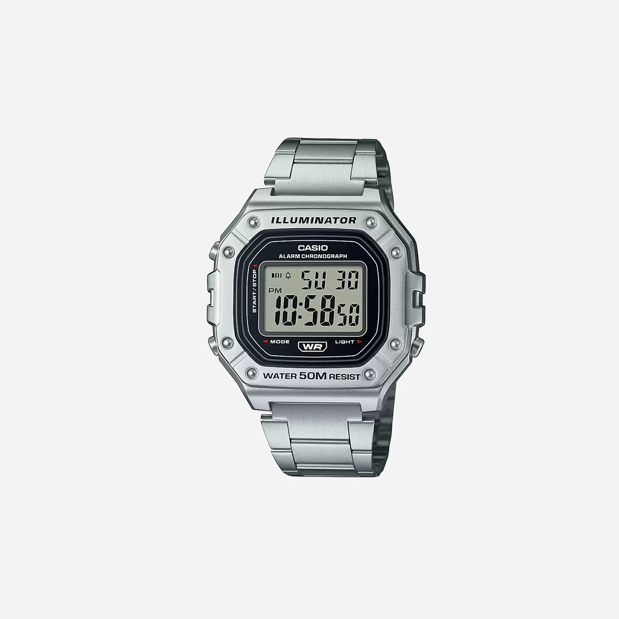 CASIO YOUTH W-218HD-1AVDF Silver