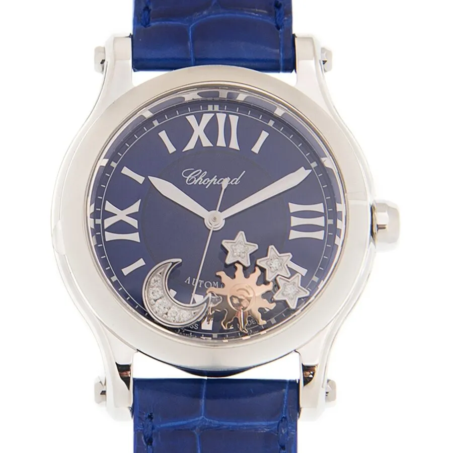 Chopard Happy Sport Automatic Blue Dial Watch 278559 3011