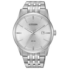 Citizen Men's Quartz Watch - Silver Tone Dial Stainless Steel Bracelet | BI5000-52A