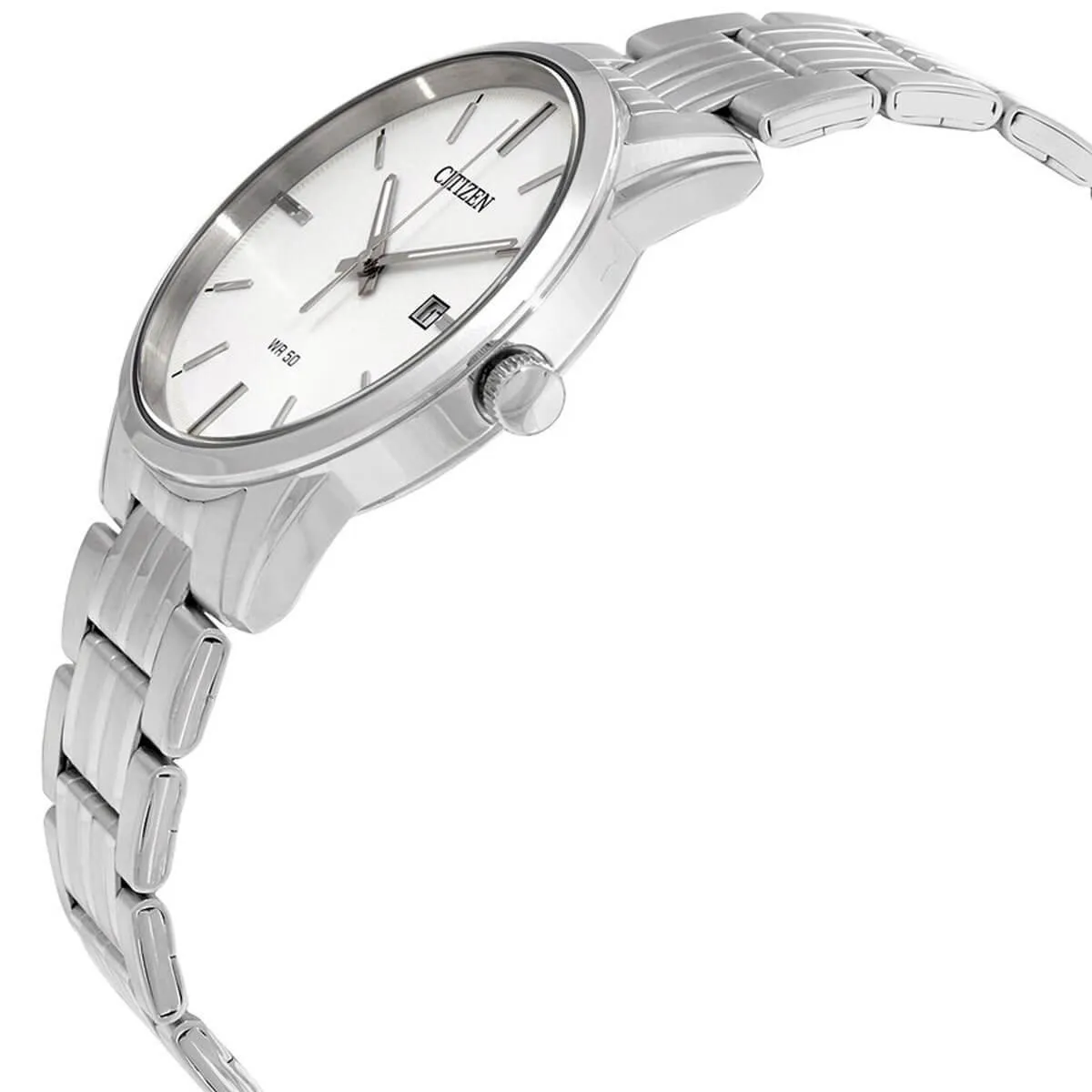 Citizen Men's Quartz Watch - Silver Tone Dial Stainless Steel Bracelet | BI5000-52A
