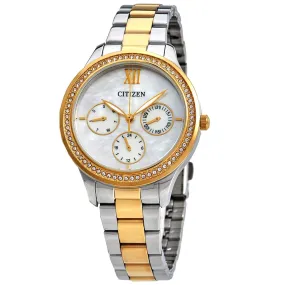 Citizen Multi-Function White Dial Two-tone Ladies Watch ED8154-52D