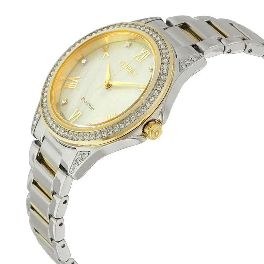 Citizen POV Eco-Drive Mother of Pearl Dial Ladies Watch EM0234-59D