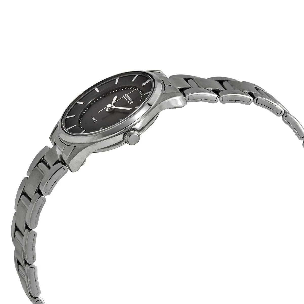 Citizen Quartz Black Dial Stainless Steel Ladies Watch ER0201-56E