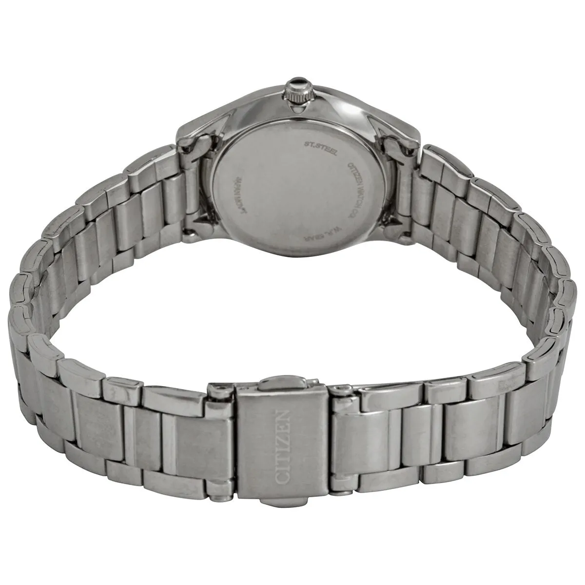 Citizen Quartz Black Dial Stainless Steel Ladies Watch ER0201-56E
