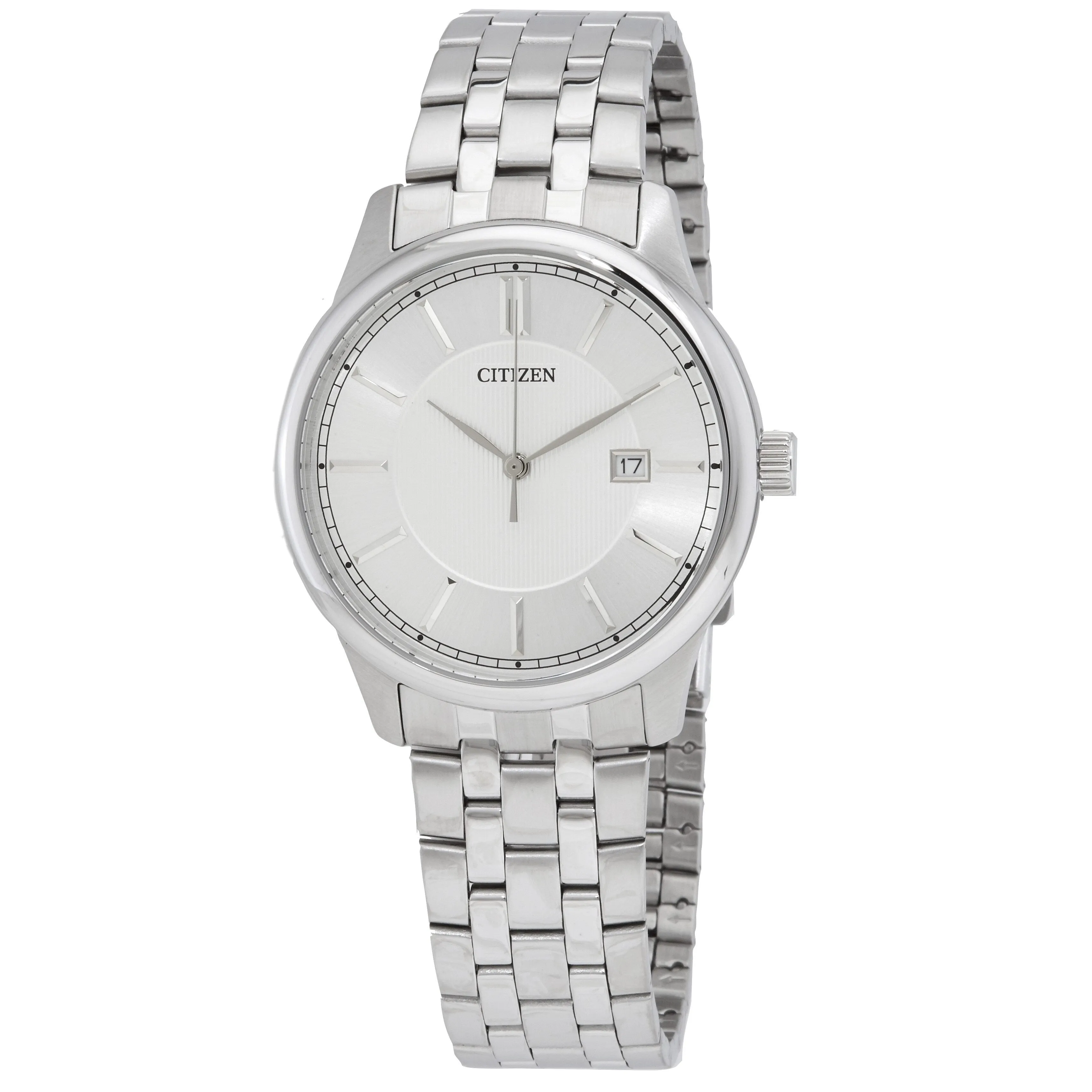 Citizen Quartz Silver Dial Stainless Steel Men's Watch BI1050-56A