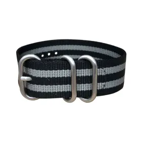 Classic Bond Z3™ | Black & Gray | One-Piece | Nylon | Brushed Hardware