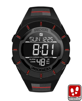 Coliseum Fit™ Firefighter - Freedom Edition (Black/Red) Watch