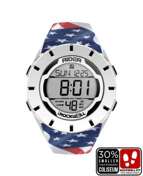Coliseum Fit™ Forum - Patriot Edition (White/Black) Watch