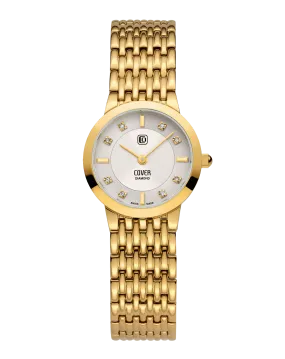 COVER Langham Diamond Mini Silver, Full Gold Watch