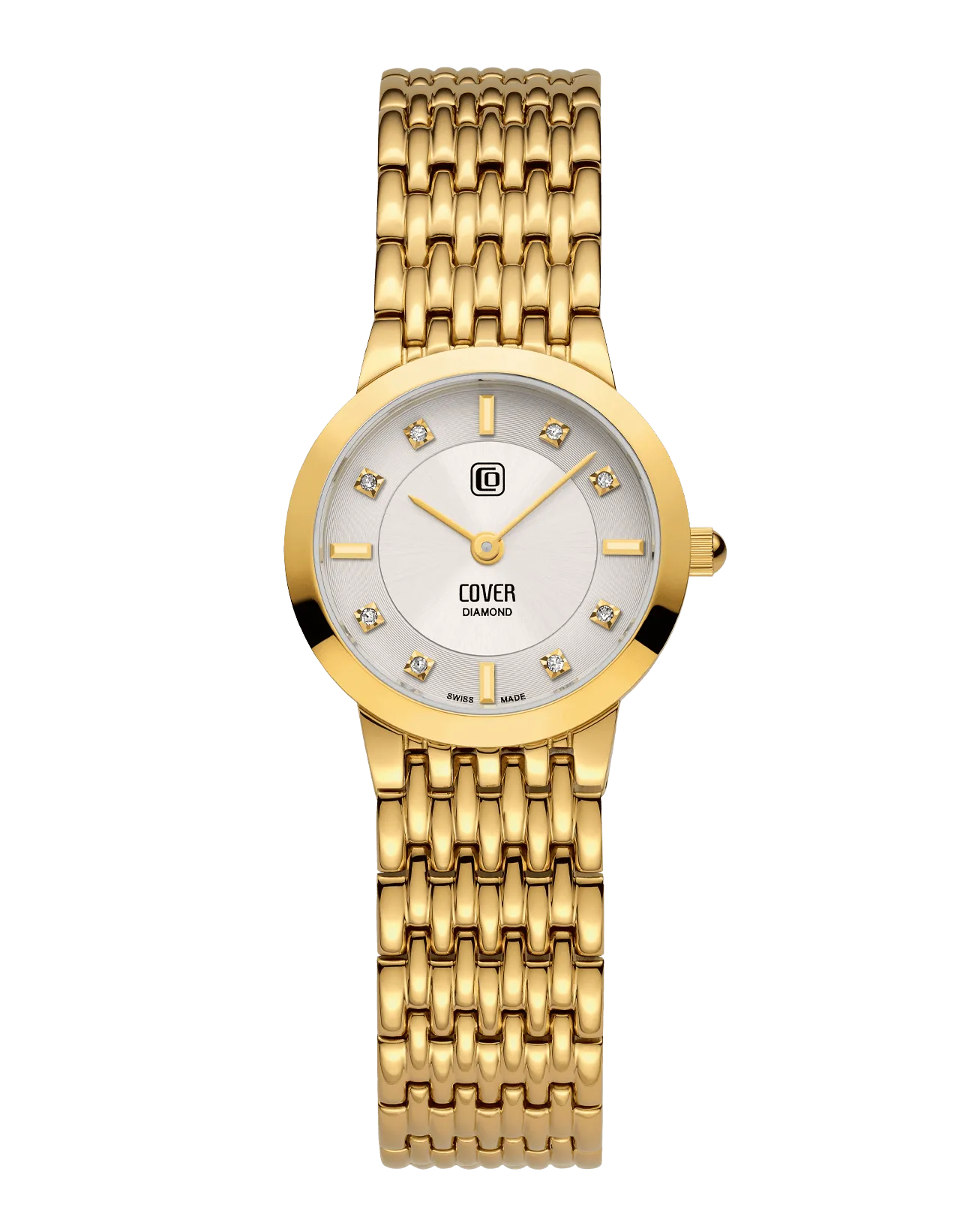 COVER Langham Diamond Mini Silver, Full Gold Watch