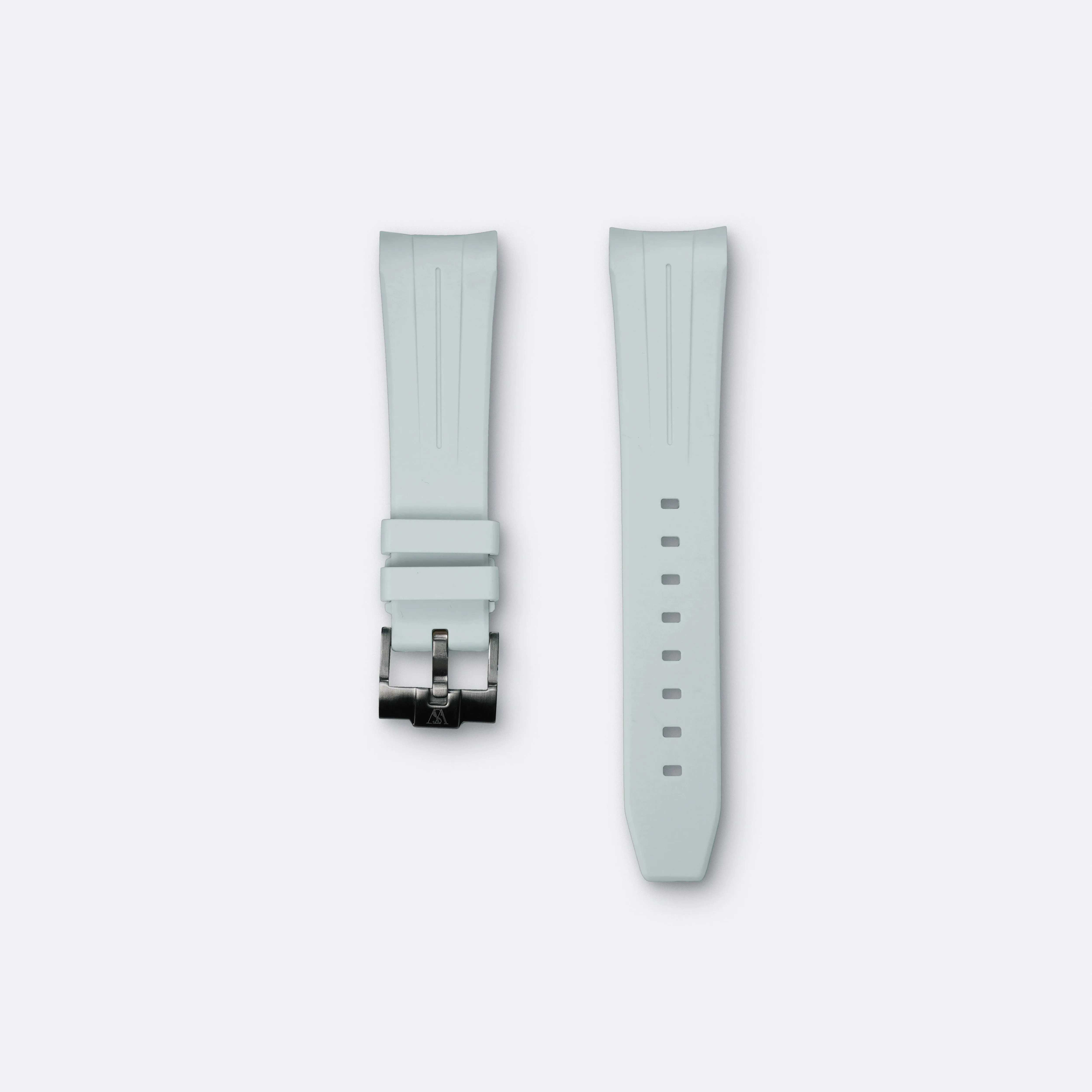 Curved Rubber for Blancpain x Swatch - White