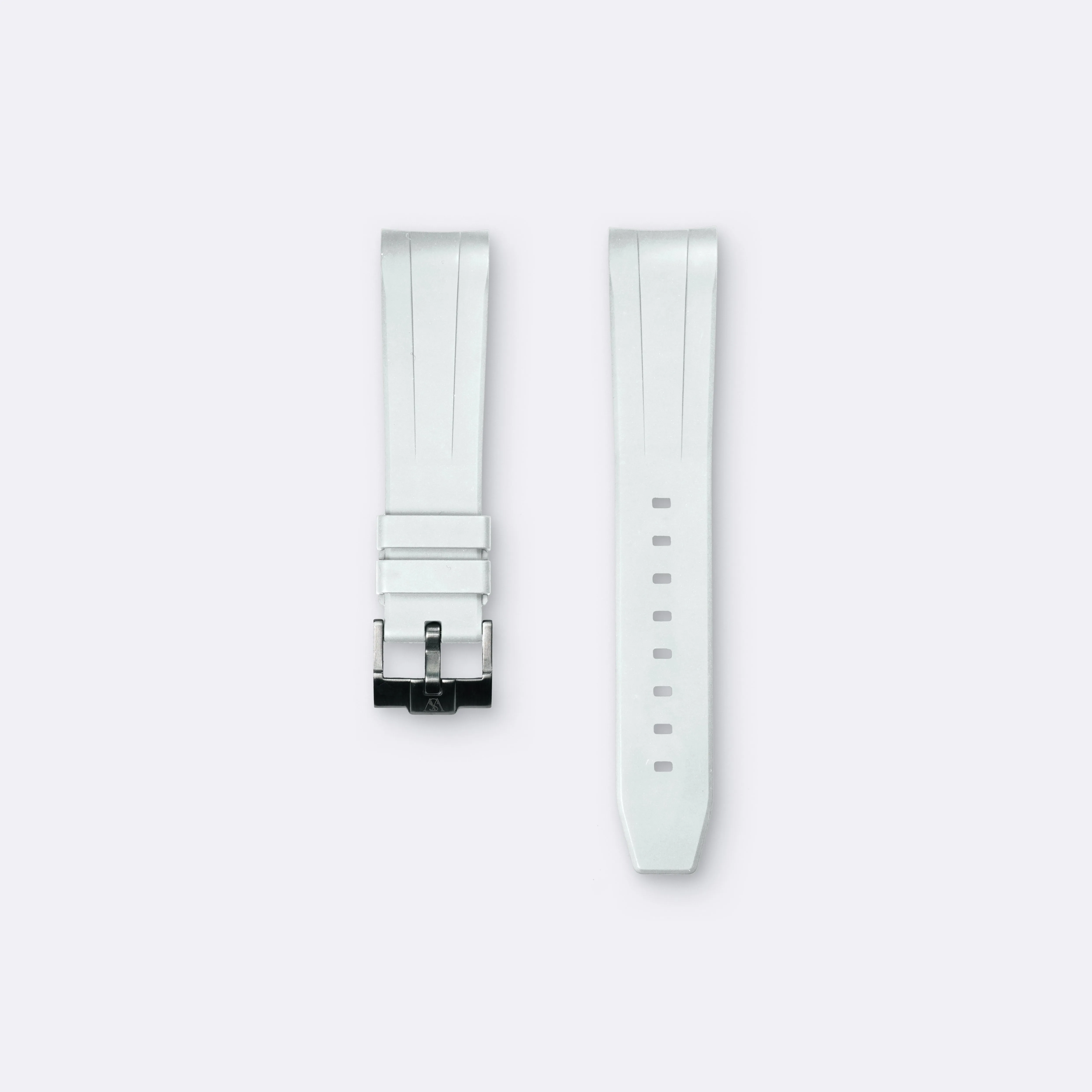 Curved Rubber for Blancpain x Swatch - White