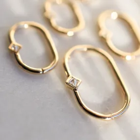 Daith Diamond Clicker & Plaque Adapter