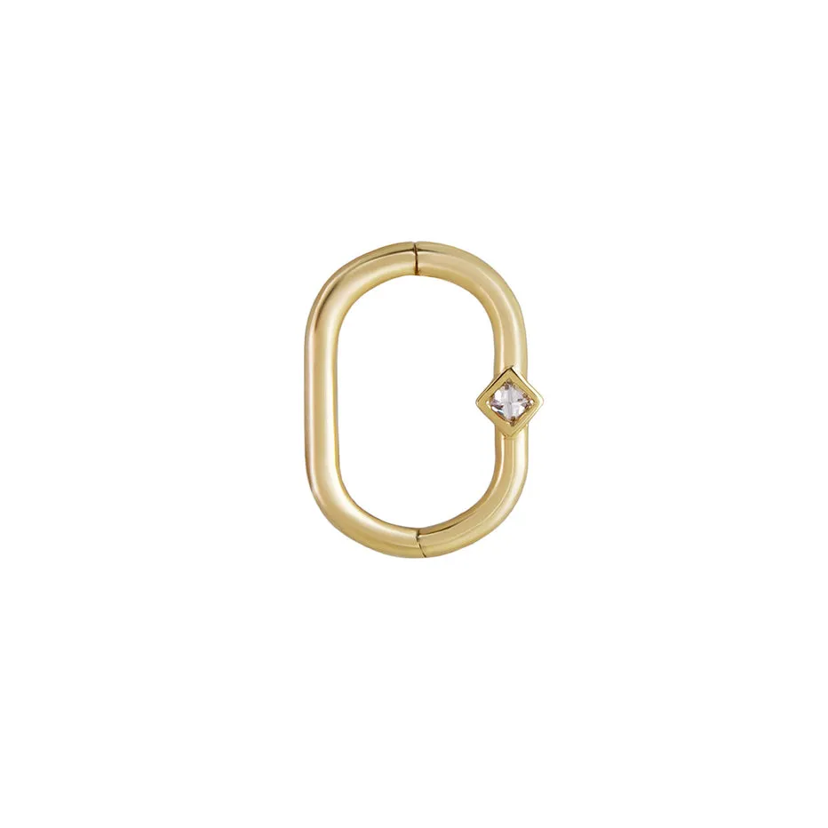 Daith Diamond Clicker & Plaque Adapter
