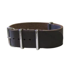 Deputy | Matte Brown | One-Piece | Leather | Polished Hardware