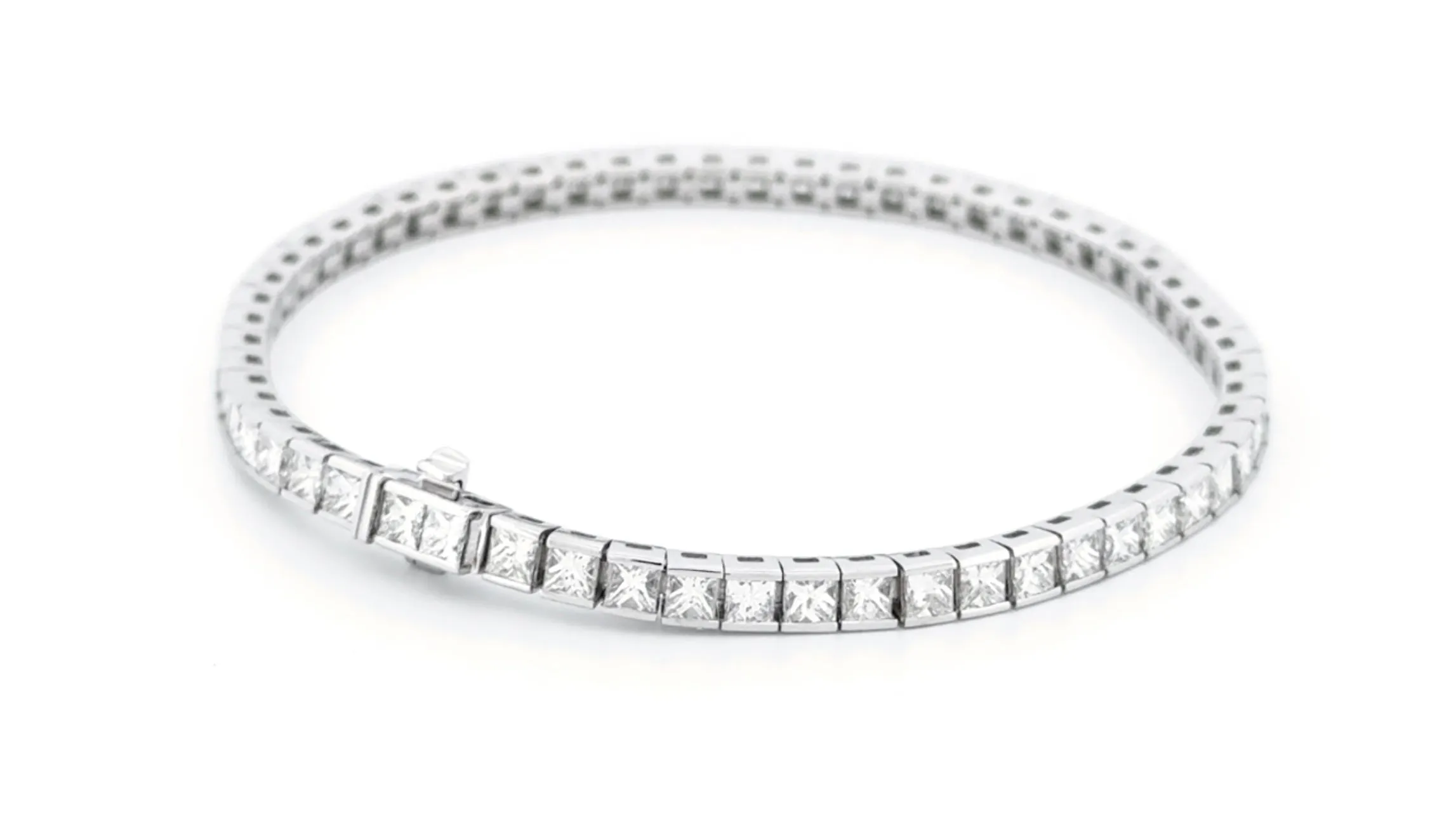 Diamond Bracelet Princess Cut 18KW TDW 8.85ct 10911