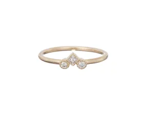 Diamond Pillar Ring