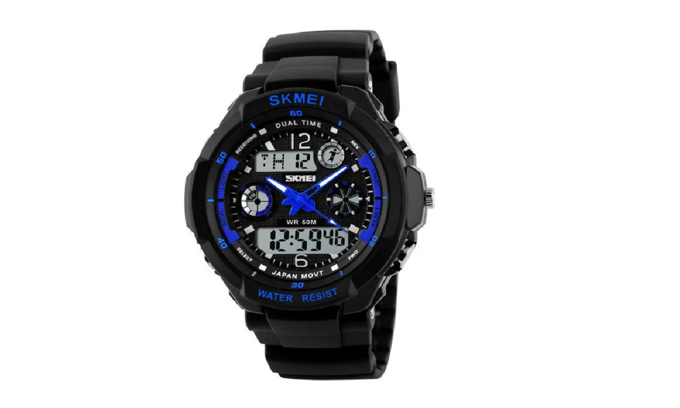 Digital Led 50m Water Resistant Sports Wrist Watch