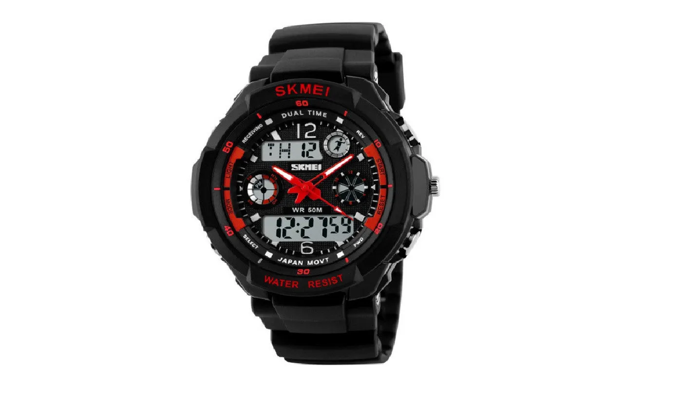Digital Led 50m Water Resistant Sports Wrist Watch