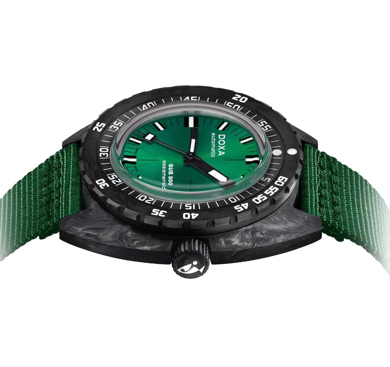 Doxa SUB 300 Carbon Sea Emerald Nato