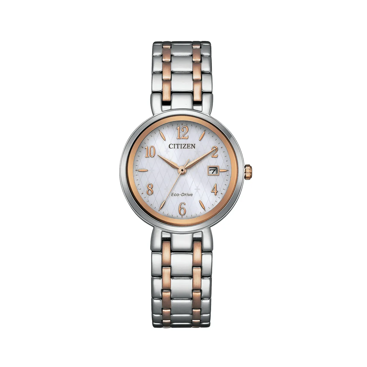 EW2696-84A - Ladies Two-Tone Stainless Steel Eco-Drive Dress Watch