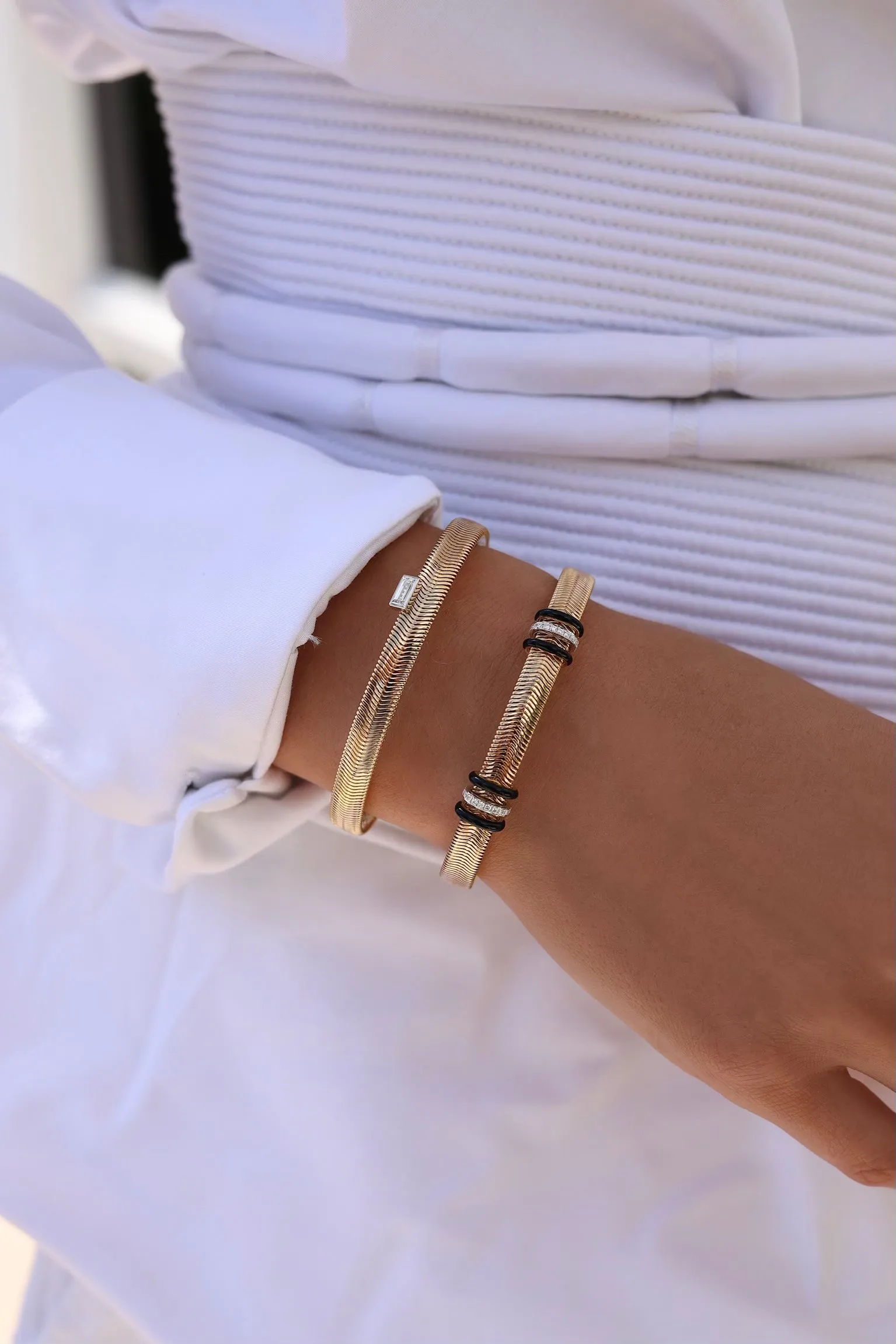 Feelings Baguette Diamond Bangle