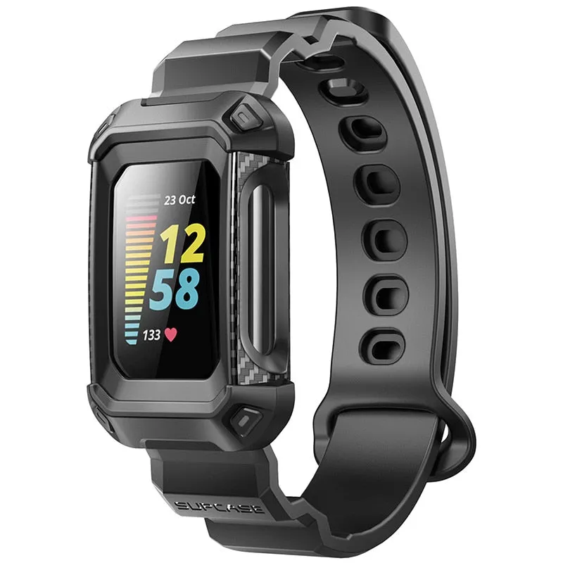 Fitbit Charge 5 Rugged Case Replacement Wristband Strap