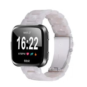 Fitbit Versa 2 / Versa Lite quick release resin watch strap - Pearl White