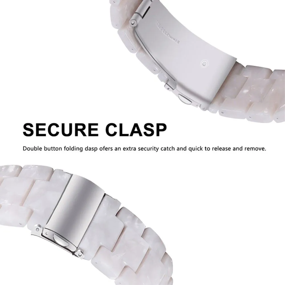 Fitbit Versa 2 / Versa Lite quick release resin watch strap - Pearl White