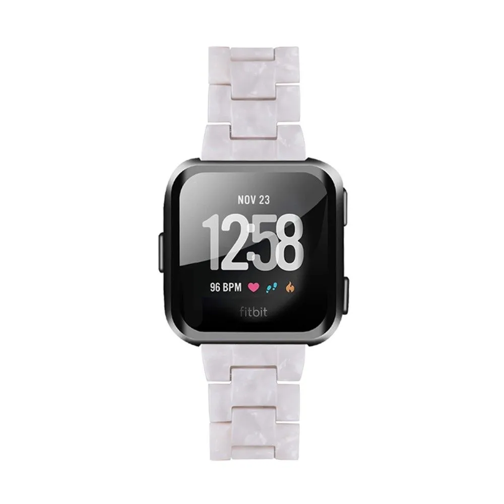 Fitbit Versa 2 / Versa Lite quick release resin watch strap - Pearl White