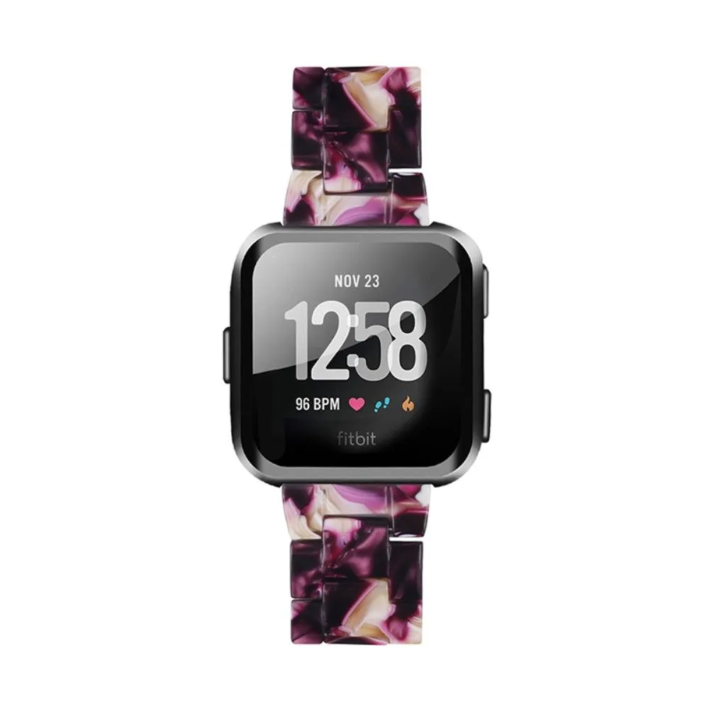 Fitbit Versa 2 / Versa Lite quick release resin watch strap - Shiny Purple
