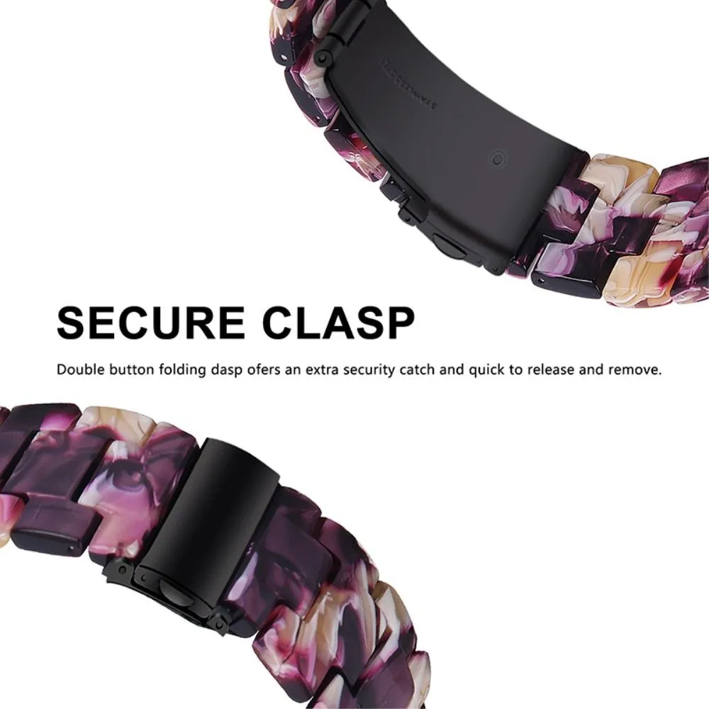 Fitbit Versa 2 / Versa Lite quick release resin watch strap - Shiny Purple