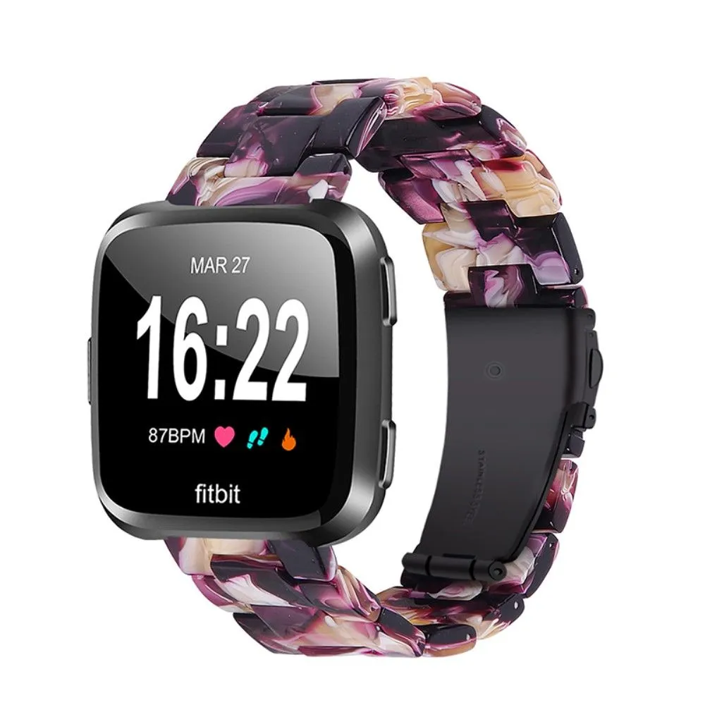 Fitbit Versa 2 / Versa Lite quick release resin watch strap - Shiny Purple