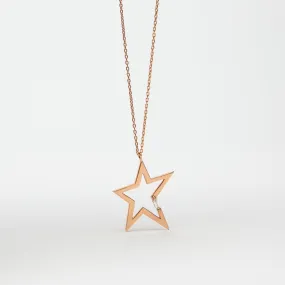 FIYA JEWELLERY | LARGE DIAMOND STAR NECKLACE