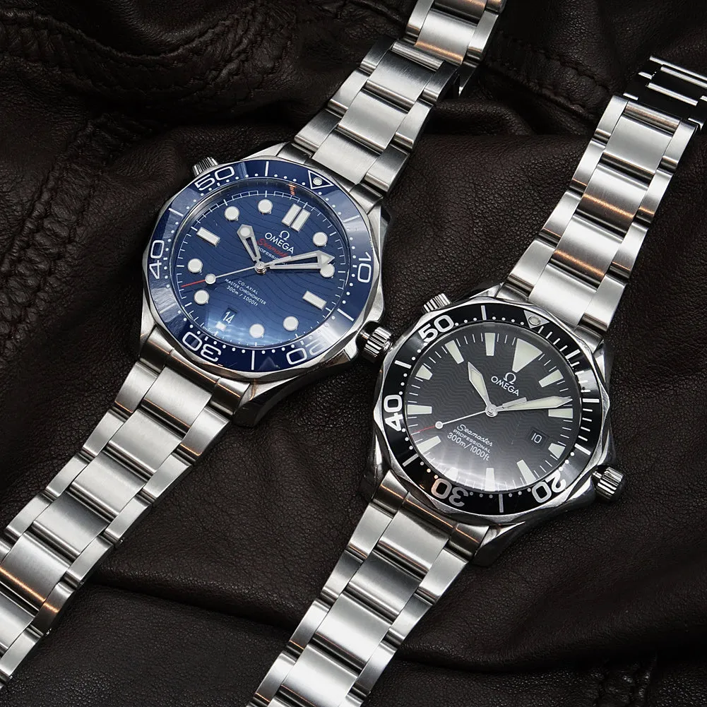 Forstner Model O Stainless Steel Watch Bracelet for Omega Seamaster