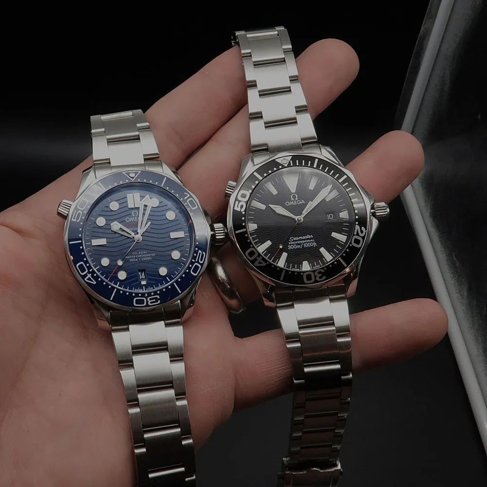 Forstner Model O Stainless Steel Watch Bracelet for Omega Seamaster