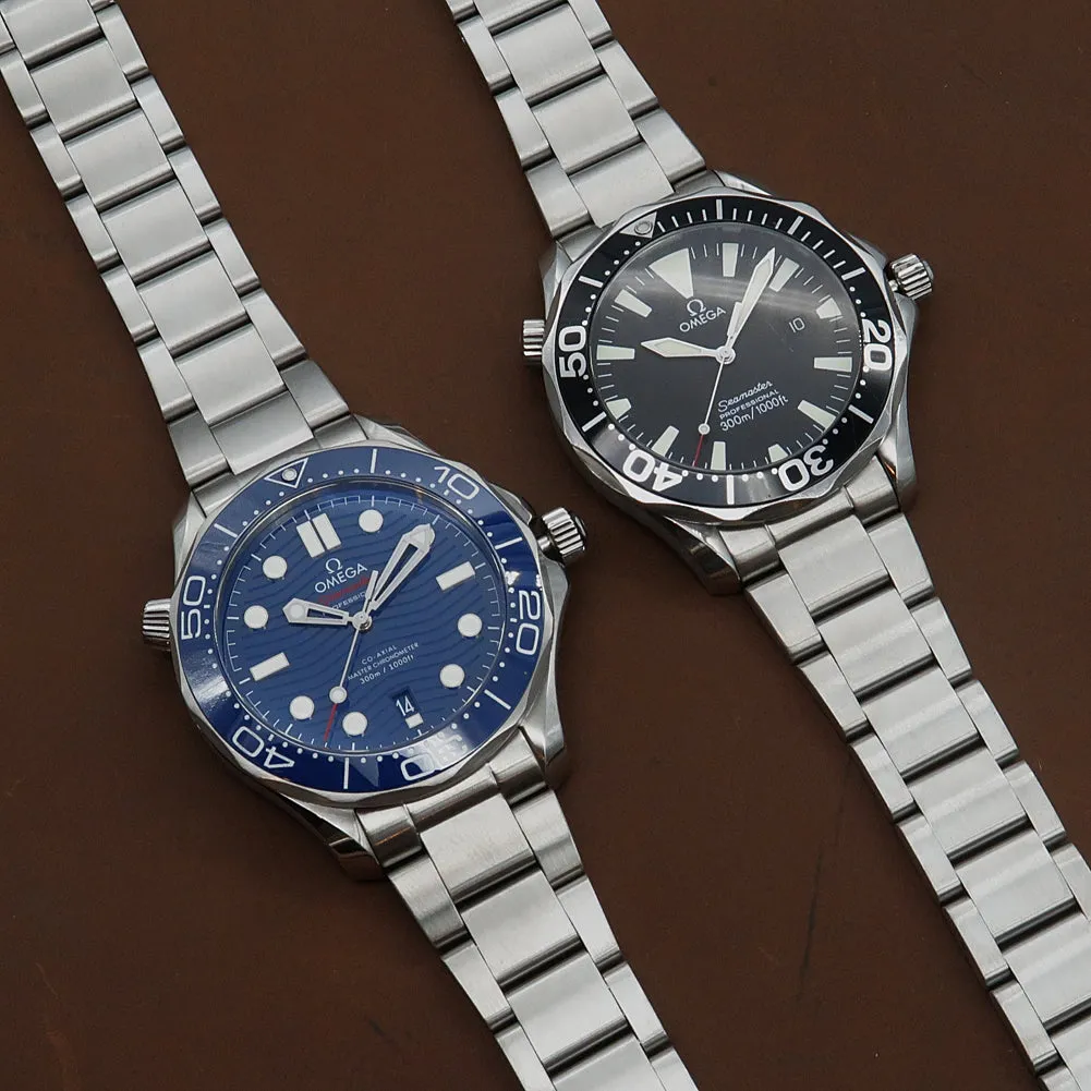 Forstner Model O Stainless Steel Watch Bracelet for Omega Seamaster