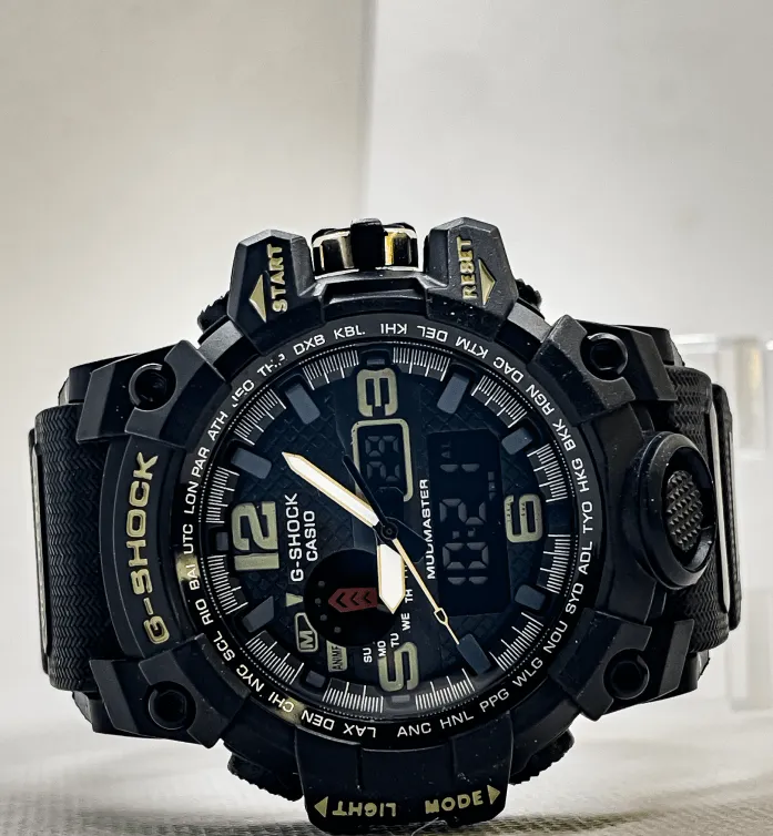 G Shock Casio Black Olive Sports Watch for Men | Black and Olive