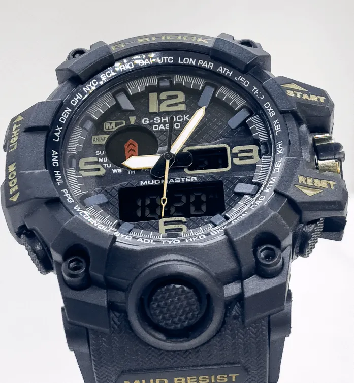 G Shock Casio Black Olive Sports Watch for Men | Black and Olive