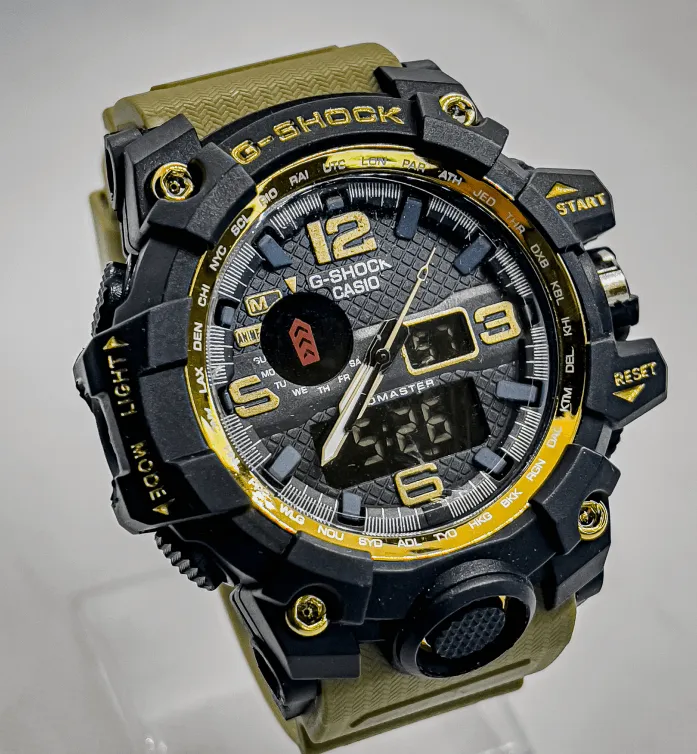 G Shock Casio Olive Sport Watch for Men | Black and Olive