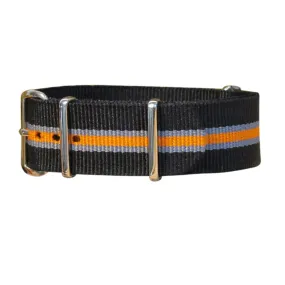 Gamma | Black & Gray & Orange | One-Piece | Nylon | Polished Hardware