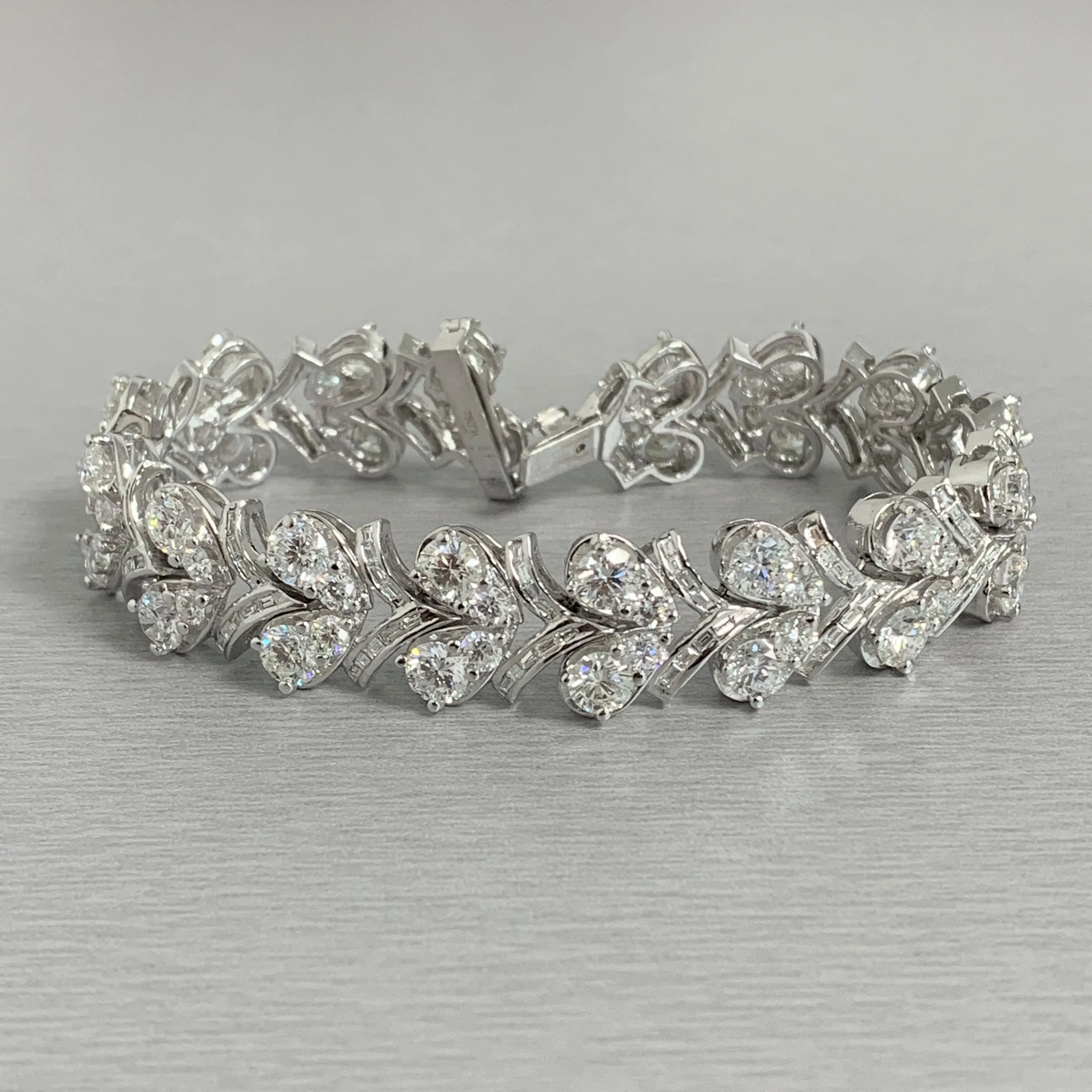 Grapevine Diamond Bracelet (16.81 ct Diamonds) in White Gold