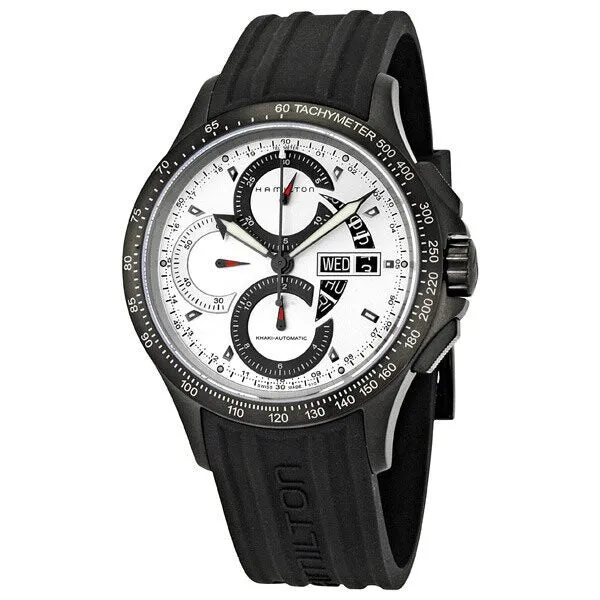 Hamilton Men's Khaki King X-Mach Automatic Watch with Silver Dial H64656351