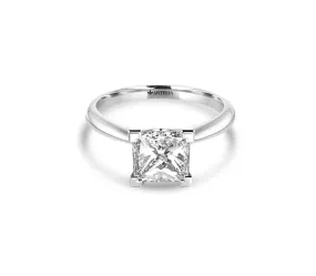Hannah Princess Diamond Solitaire Engagement Ring