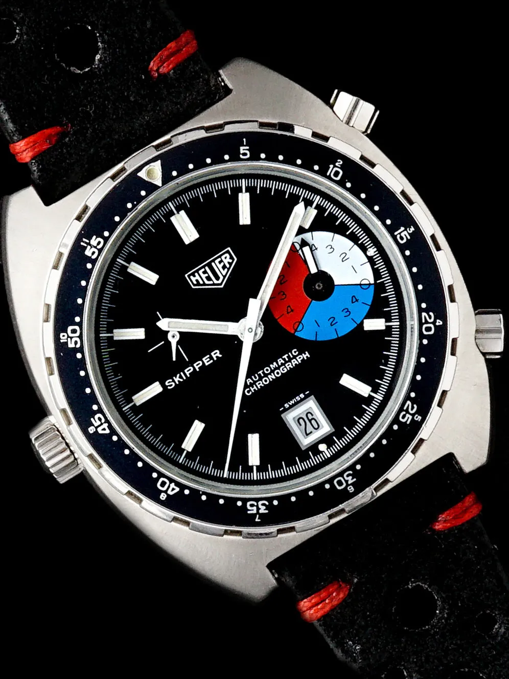 Heuer Autavia Skipper (Ref. 11063V) Black Dial