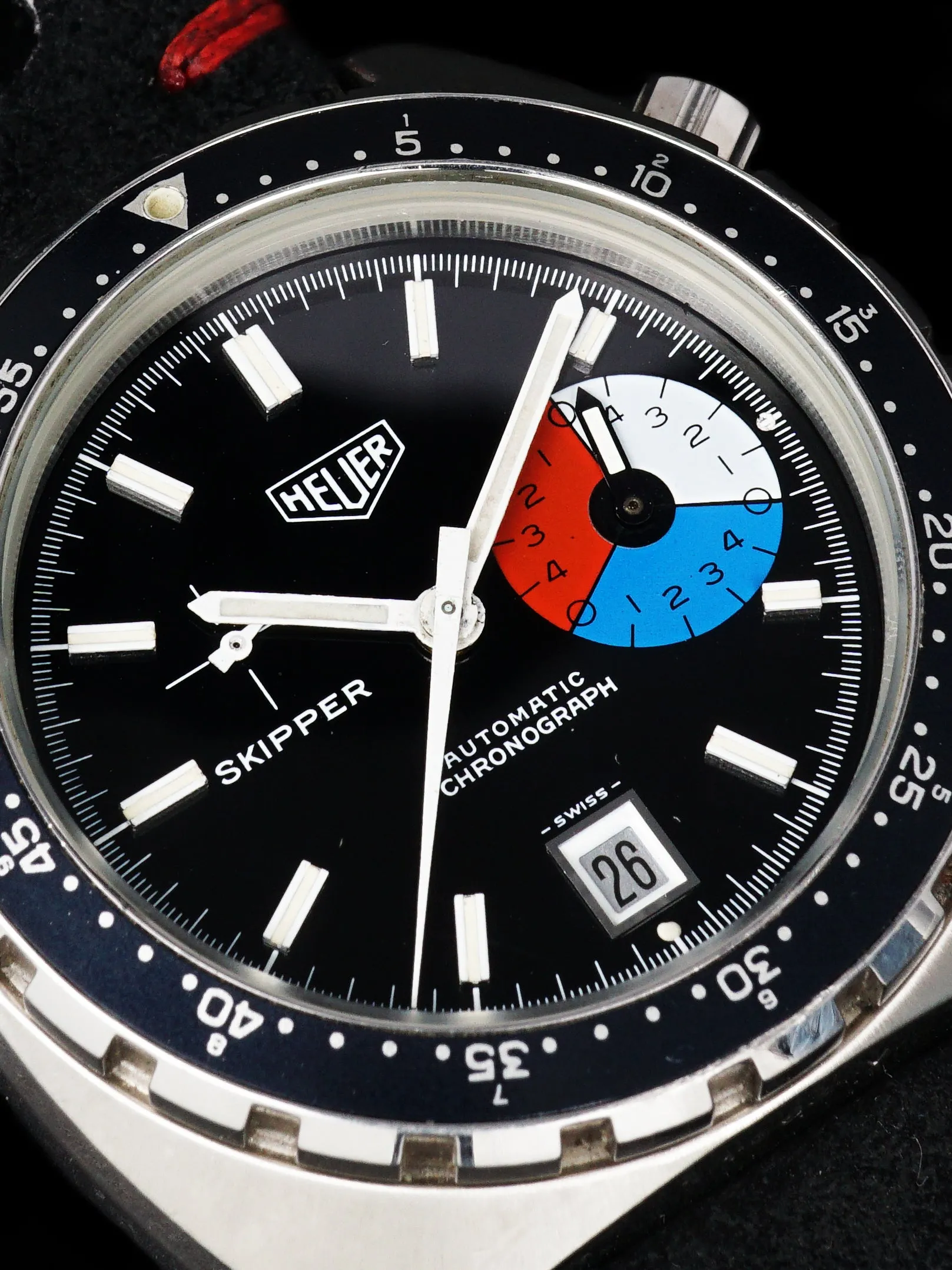 Heuer Autavia Skipper (Ref. 11063V) Black Dial