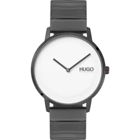 Hugo Echo Grey IP Bracelet Watch