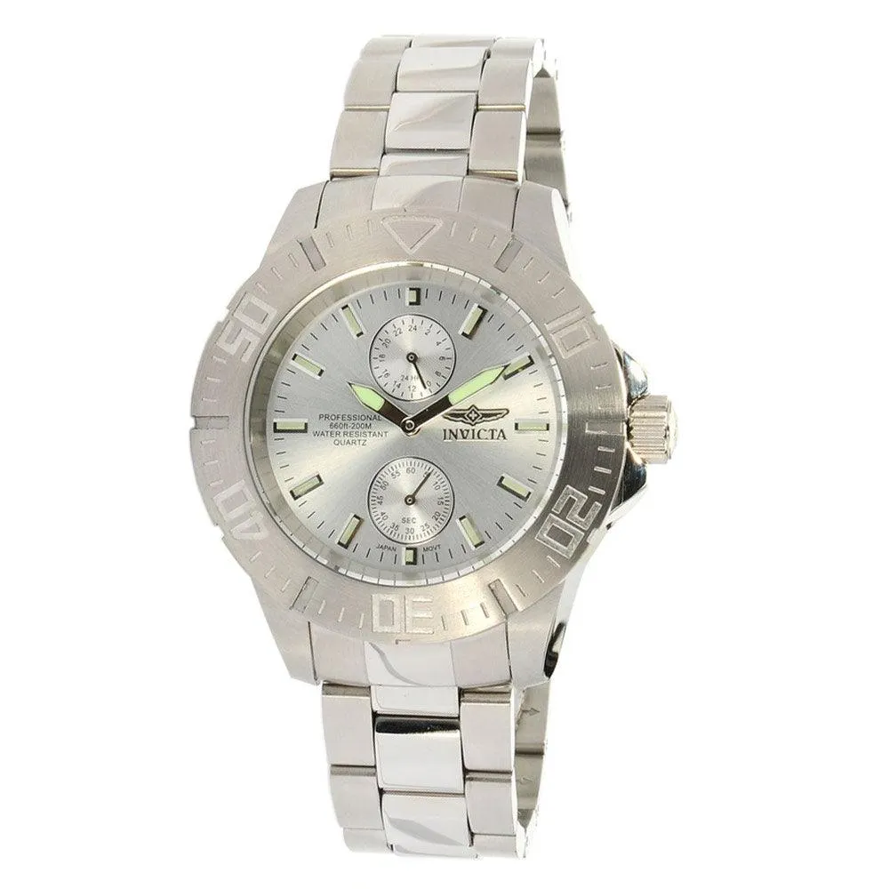 Invicta 14056 Men's Pro Diver Silver Dial Stainless Steel Bracelet Dive Watch